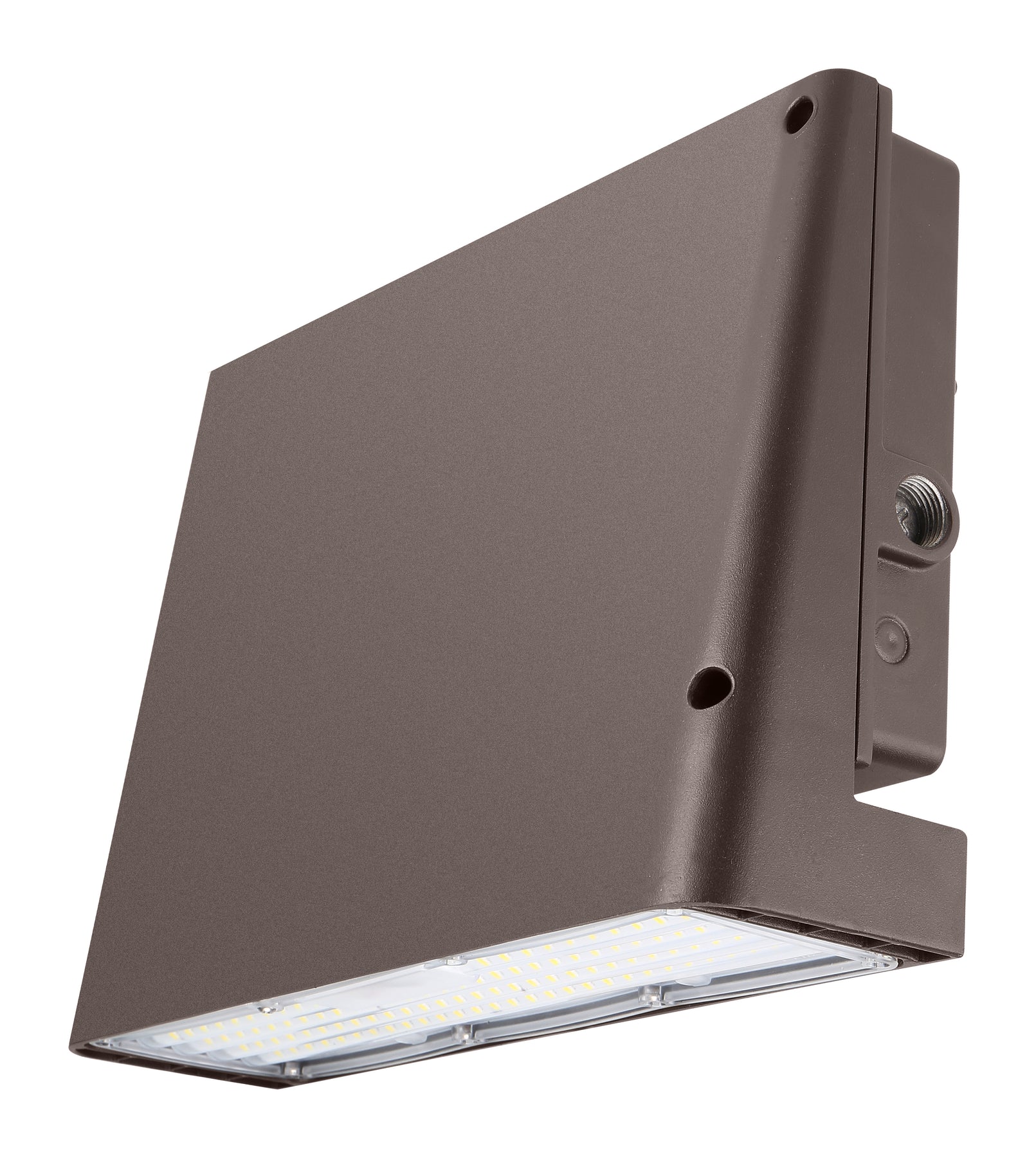 LED Slim Full Cutoff Wall Pack, 9700 Lumen Max, 65W, CCT Selectable, Photocell Included, 120-277V, Dark Bronze Finish