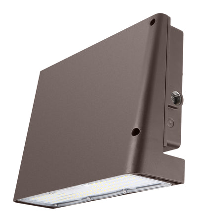 LED Slim Full Cutoff Wall Pack, 5700 Lumen Max, 38W, CCT Selectable, 120-277V, Dark Bronze Finish
