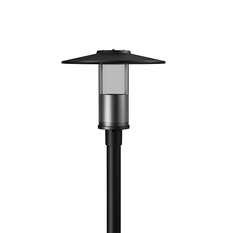 Modern Top-Hat Post-Top Area Light with Indirect Light Source, 4000 Lumen Max, Wattage and CCT Selectable