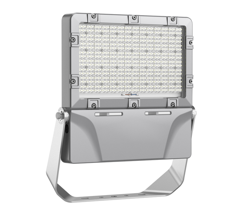 LED flood light on a white background