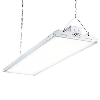 Premium 4FT LED High Bay, 223 Watt, 29,213 Lumens, Preassembled with Sensor, Cord, Emergency Backup Installed