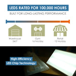Condor Premium 4FT LED Linear High Bay Fixture, 400 Watt, 54,000 Lumens, CCT Selectable 4000K/5000K, Equal to 10 Lamp 54W T5, or 1000 Watt MH