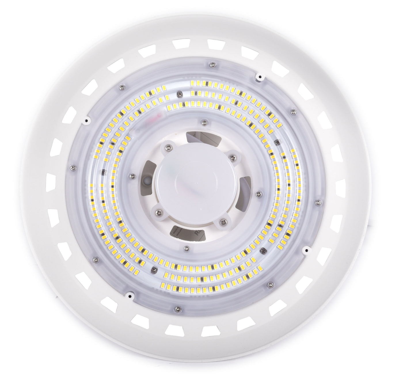 11" LED UFO High Bay, 100 Watt, 120-277V, 15,321 Lumens, 5000K, White Finish