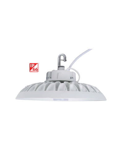 11" LED UFO High Bay, 100 Watt, 120-277V, 15,321 Lumens, 5000K, White Finish