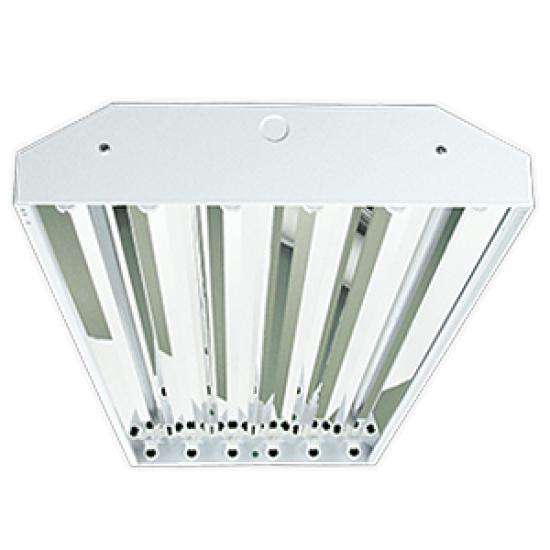 6 Lamp Linear LED High Bay Fixture, LED T5 Tube Ready, 120-277V