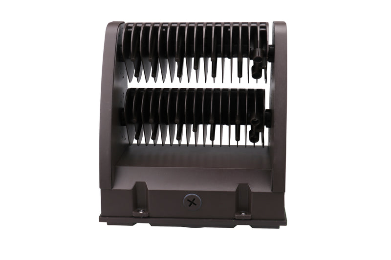 LED Adjustable Wall Pack, 11,200 Lumen Max, Wattage and CCT Selectable, Integrated Photocell, 120-277V