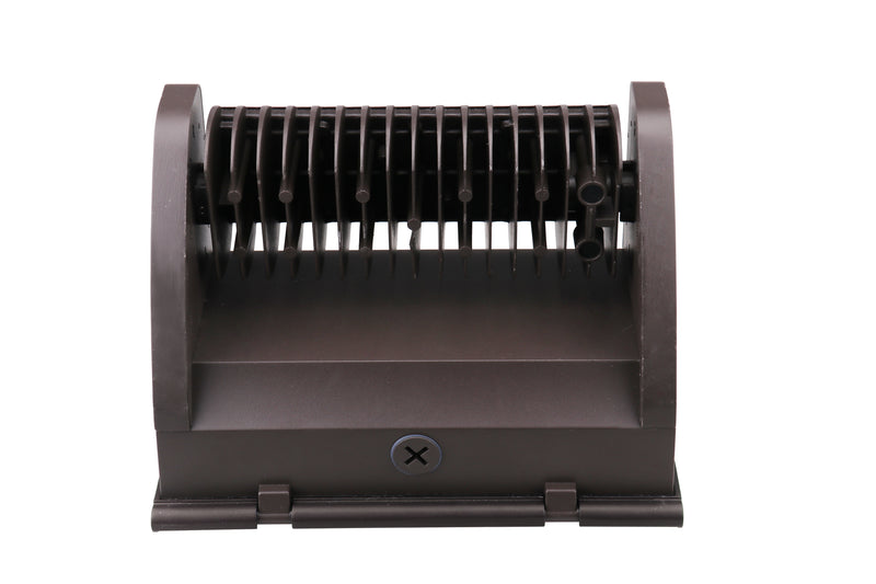 LED Adjustable Wall Pack, 5600 Lumen Max, Wattage and CCT Selectable, Integrated Photocell, 120-277V