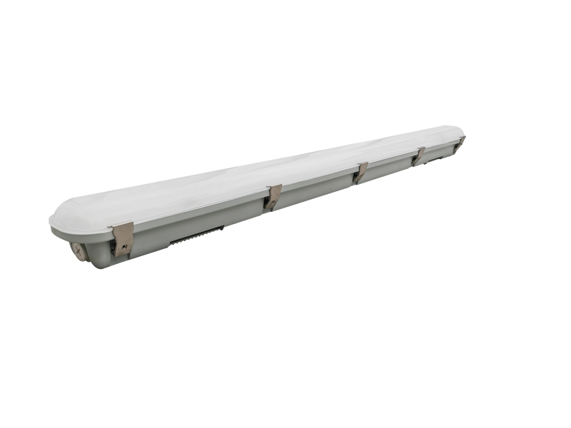 4FT LED Slim Vapor Tight Fixture, 7000 Lumen Max, CCT and Wattage Selectable, 120-277V