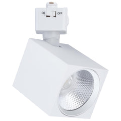 LED Square Track Head, 8W, CCT Selectable, J Style, 48 Degree Beam Angle, 120V, White, Black or Brushed Nickel