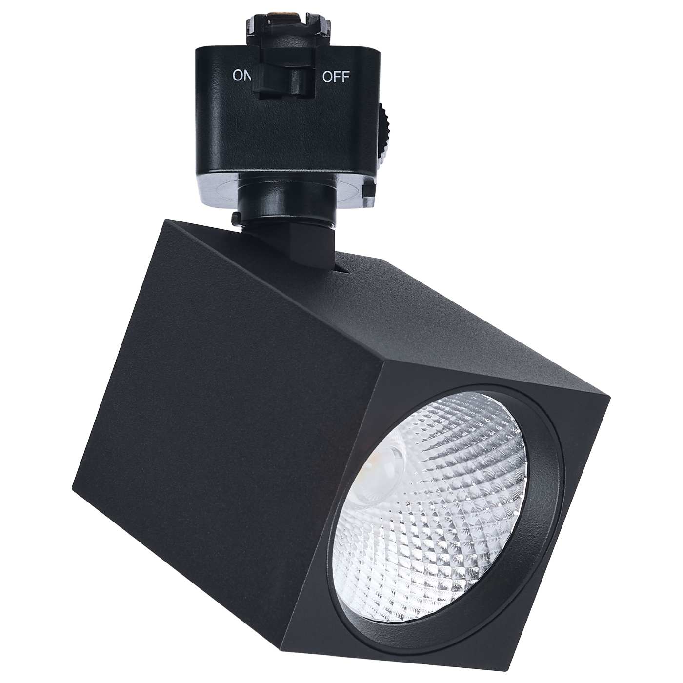 LED Square Track Head, 8W, CCT Selectable, J Style, 36 Degree Beam Angle, 120V, White, Black or Brushed Nickel