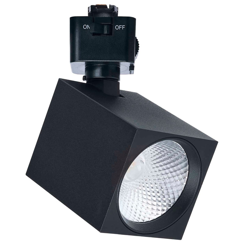 LED Square Track Head, 8W, CCT Selectable, J Style, 36 Degree Beam Angle, 120V, White, Black or Brushed Nickel