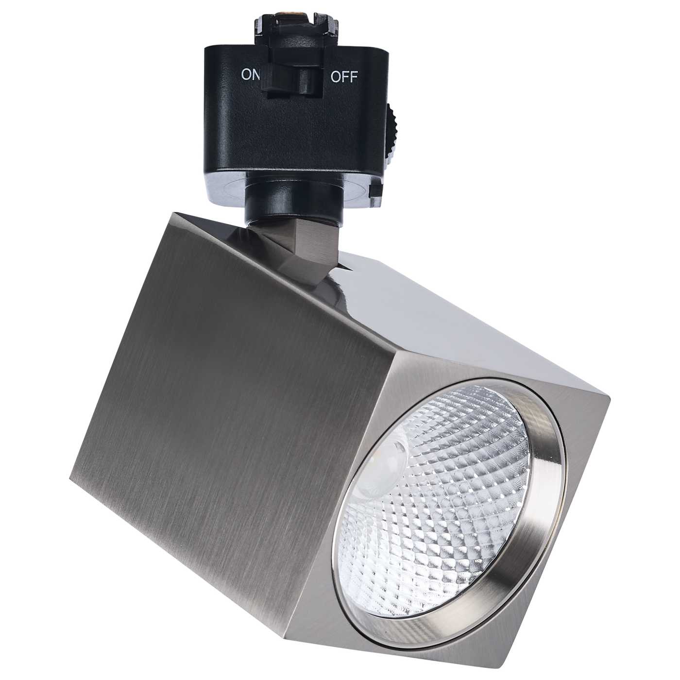 LED Square Track Head, 8W, CCT Selectable, J Style, 36 Degree Beam Angle, 120V, White, Black or Brushed Nickel