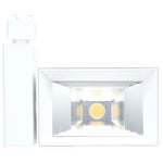LED J-Style Track Light, 6100 Lumen Max, Wattage and CCT Selectable, 120V, White or Black