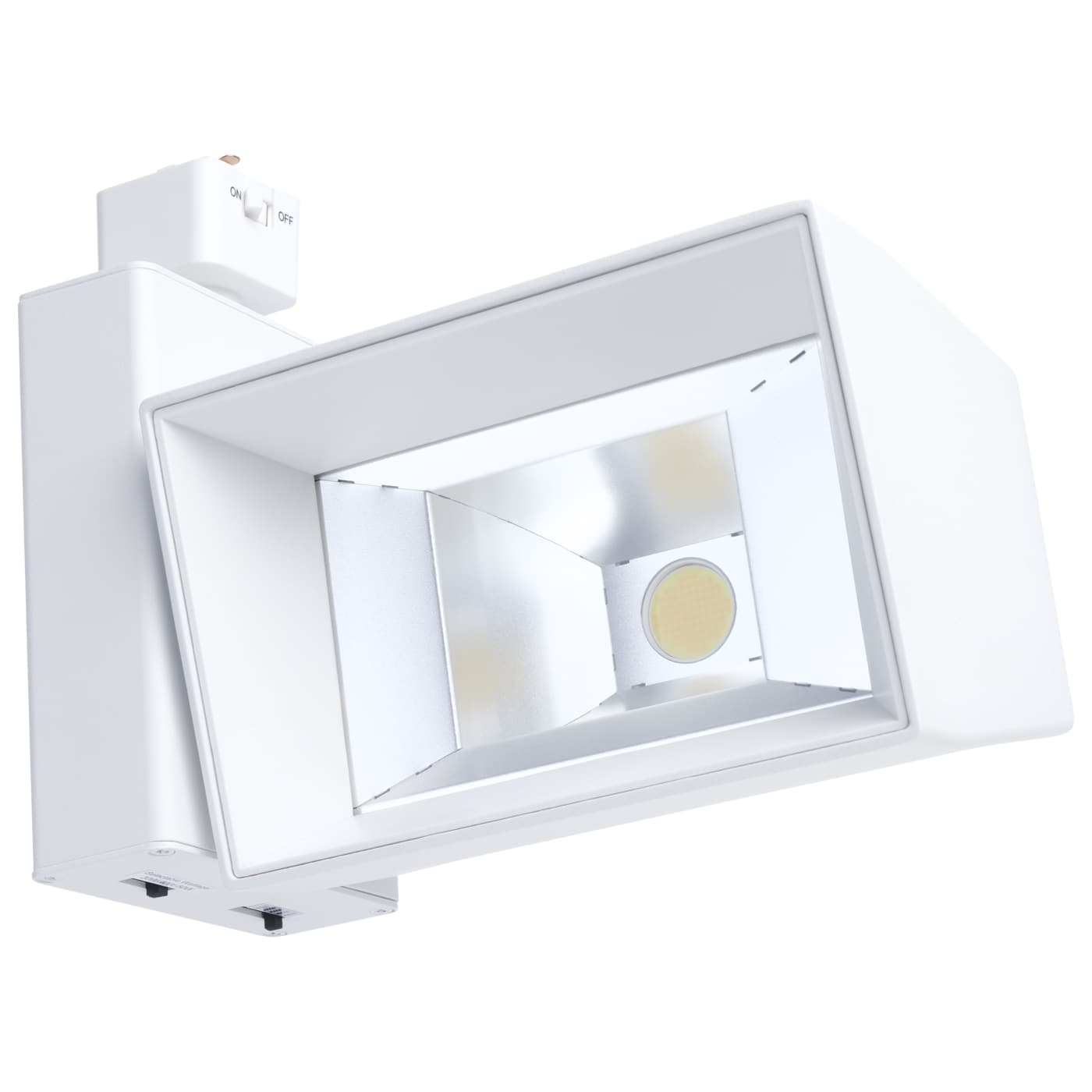 LED J-Style Track Light, 6100 Lumen Max, Wattage and CCT Selectable, 120V, White or Black