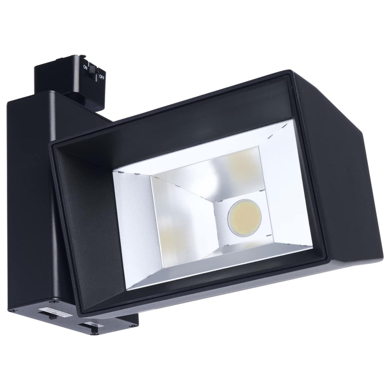 LED J-Style Track Light, 6100 Lumen Max, Wattage and CCT Selectable, 120V, White or Black