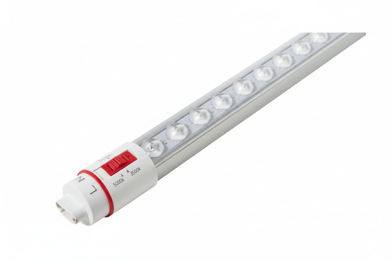 4 Foot LED Sign Lamp, Double-Sided Illumination, Color Select, Advanced Optical Lens, Rotatable End Caps, Single or Double Ended Power, 120-277V