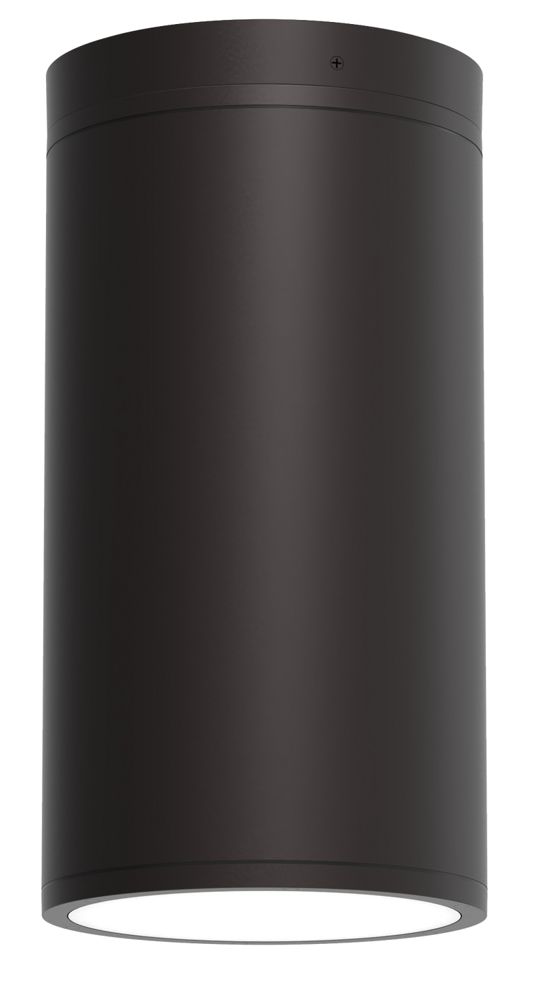 10" LED Ceiling Cylinder Light, 14,788 Lumens, Wattage and CCT Selectable, 120-277V, Black Finish
