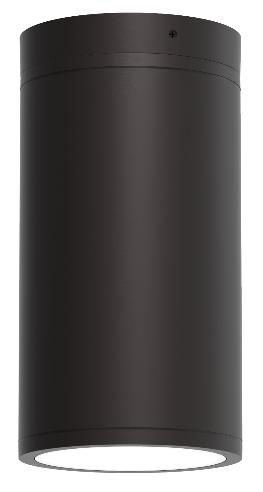 8" LED Ceiling Cylinder Light, 7864 Lumens, Wattage and CCT Selectable, 120-277V, Black Finish