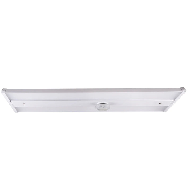 White rectangular 2ft led linear high bay light fixture with motion sensor sleek modern design 30800 lumen selectable wattage