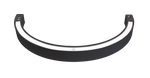 36" 1/2 Circle LED Direct/Indirect Suspended Linear Fixture, 5880 Lumen Max, Wattage and CCT Selectable, 120-277V, White or Black Finish