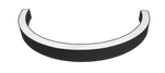 36" 1/2 Circle LED Direct/Indirect Suspended Linear Fixture, 5880 Lumen Max, Wattage and CCT Selectable, 120-277V, White or Black Finish