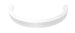 36" 1/2 Circle LED Direct/Indirect Suspended Linear Fixture, 5880 Lumen Max, Wattage and CCT Selectable, 120-277V, White or Black Finish