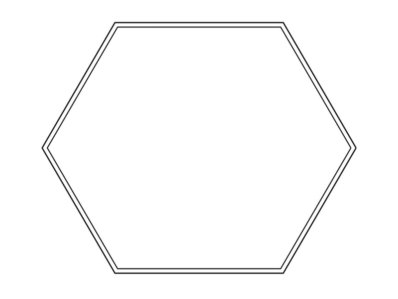 4FT Hexagon LED Direct/Indirect Pendant Light, 2" Wide, 27,600 Lumen Max, Wattage and CCT Selectable, 120-277V, White or Black Finish