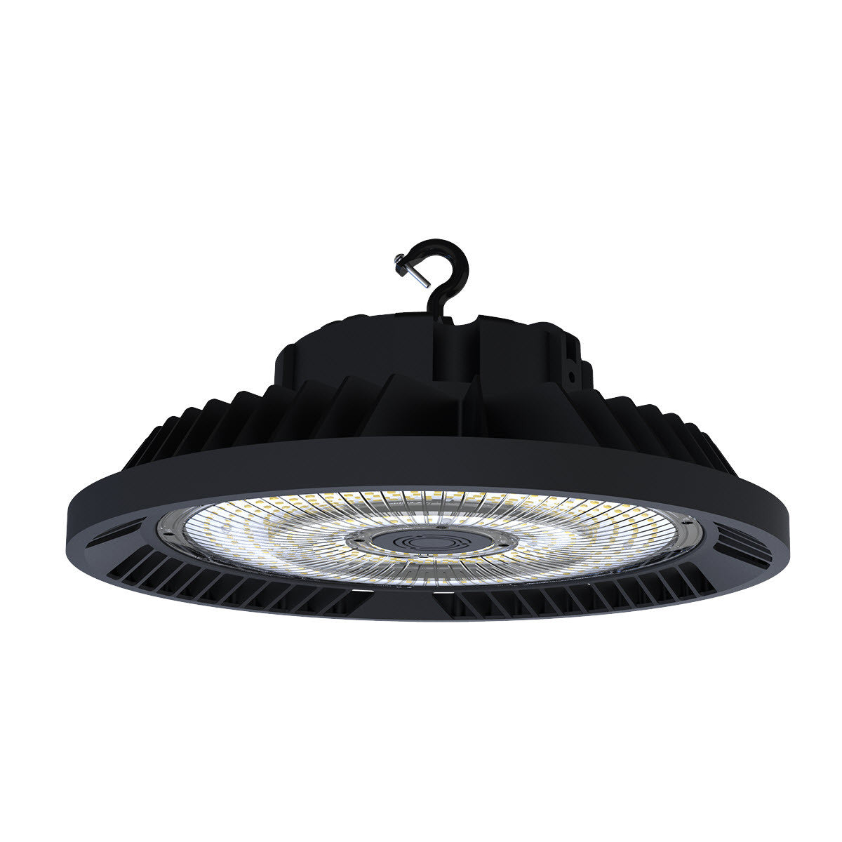 LED UFO High Bay Light, 37500 Lumen Max, Wattage Selectable 180W/200W/250W, 5000K, 100-277V, 1-10V Dimming