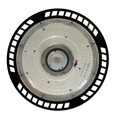 LED UFO High Bay Light, 37500 Lumen Max, Wattage Selectable 180W/200W/250W, 5000K, 100-277V, 1-10V Dimming
