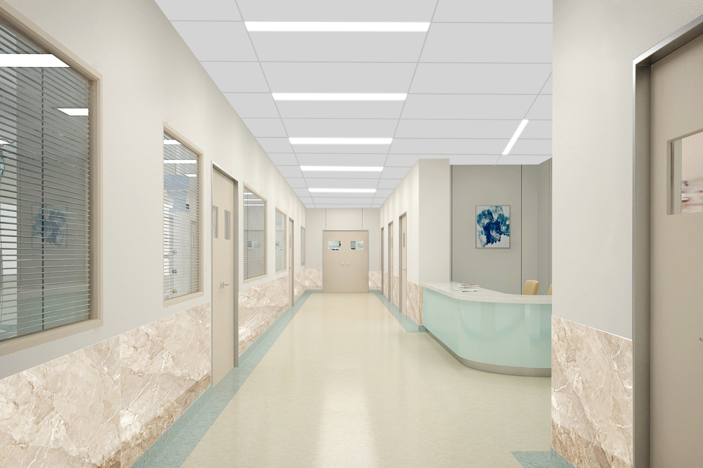 4FT Slim 4" Linear Recessed Light, 3400 Lumen Max, Wattage and CCT