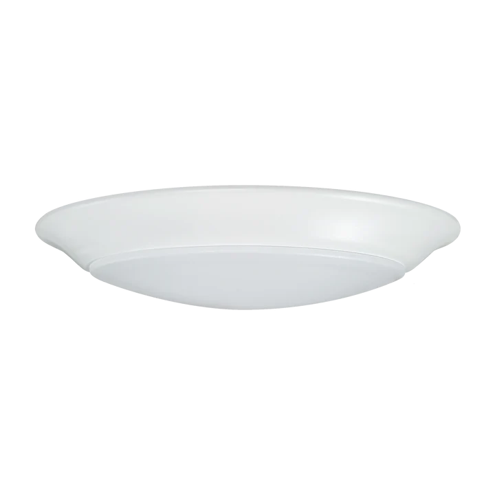 6" Disk Light, 1000 Lumens, 12.5W, CCT Selectable, 120V, White, Black, Bronze or Nickel Finish