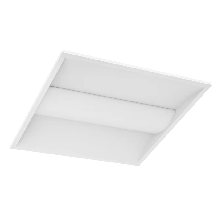 Square ceiling light fixture on a white background