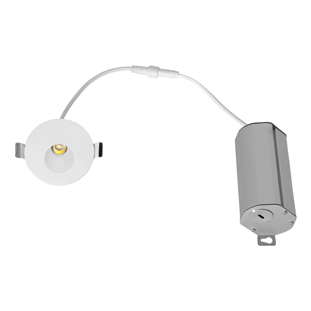 LED Round Step Light, 5W, 350 Lumens, CCT Selectable, 120V, White or Black Finish