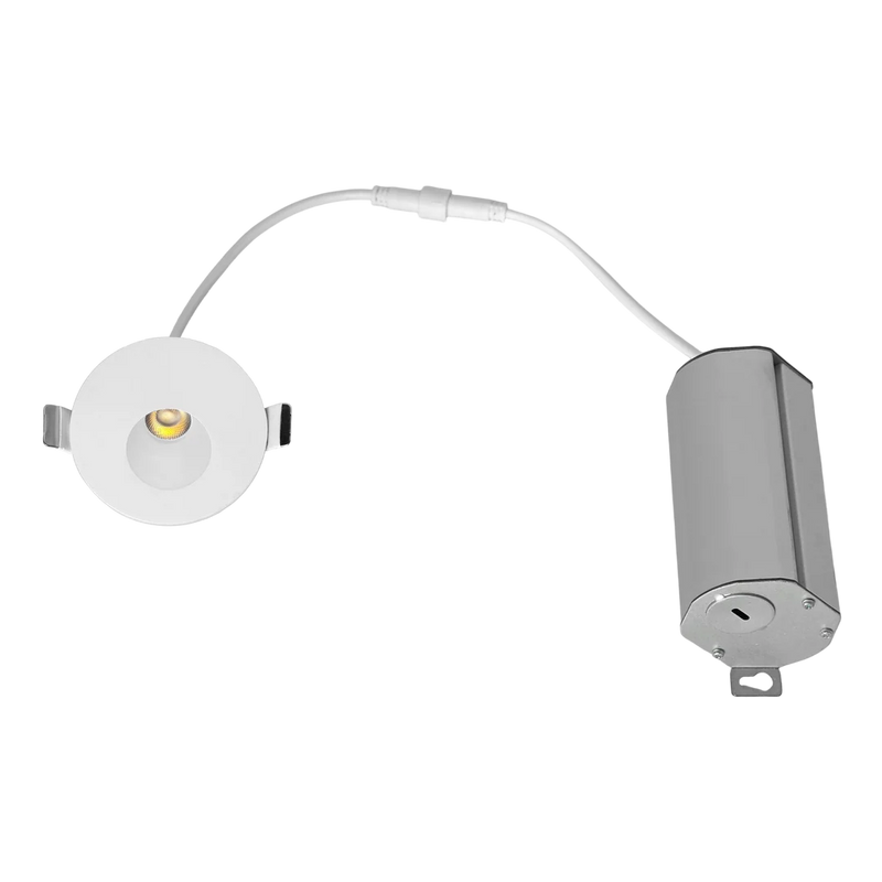 LED Round Step Light, 5W, 350 Lumens, CCT Selectable, 120V, White or Black Finish