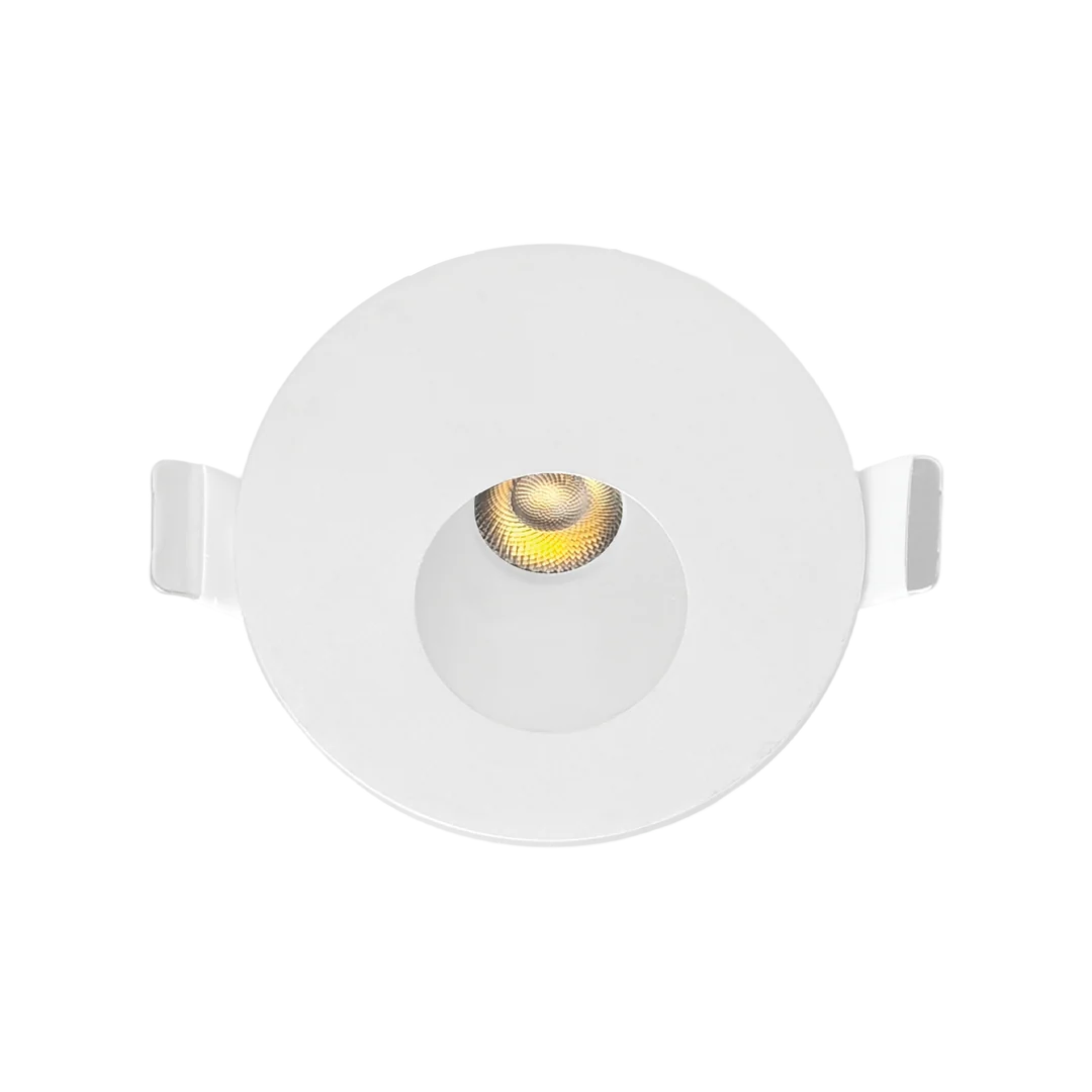 LED Round Step Light, 5W, 350 Lumens, CCT Selectable, 120V, White or Black Finish