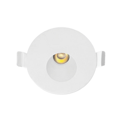 LED Round Step Light, 5W, 350 Lumens, CCT Selectable, 120V, White or Black Finish