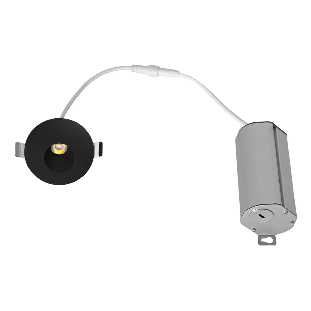 LED Round Step Light, 5W, 350 Lumens, CCT Selectable, 120V, White or Black Finish