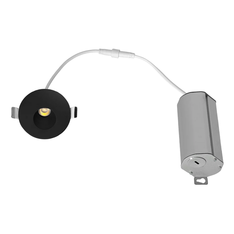 LED Round Step Light, 5W, 350 Lumens, CCT Selectable, 120V, White or Black Finish