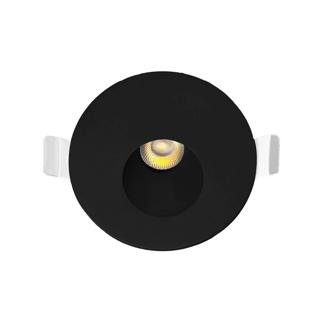 LED Round Step Light, 5W, 350 Lumens, CCT Selectable, 120V, White or Black Finish