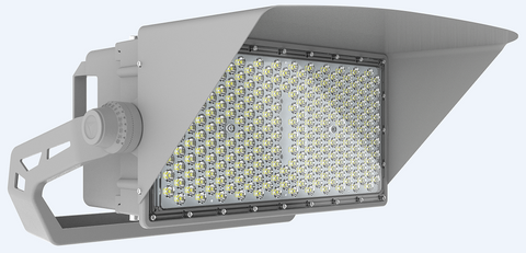 LED Sport Light, 500W, 5000K, Dimmable, 30° Beam Angle, 277-480V