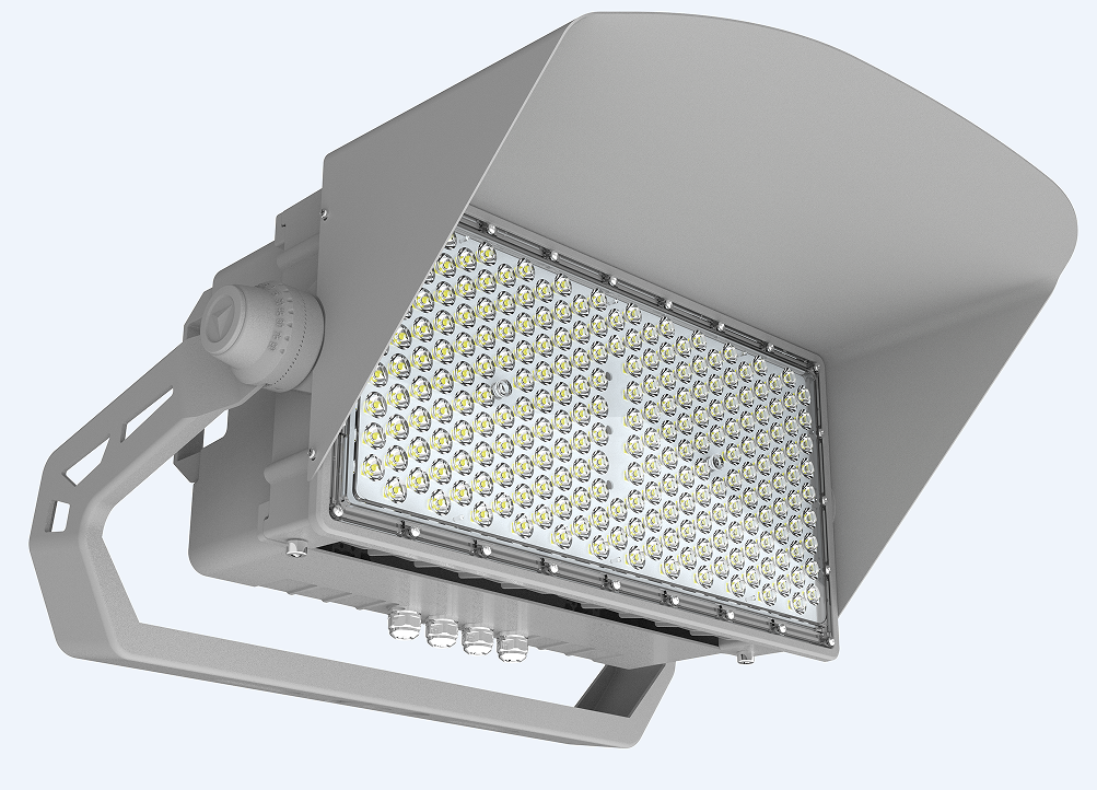 LED Sport Light, 650W, 5000K, Dimmable, 15°, 30°, 40° or 60° Beam Angle, 277-480V