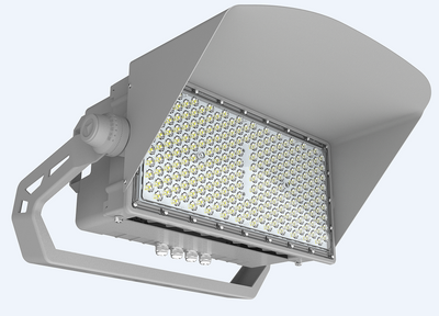 LED Sport Light, 500W, 5000K, Dimmable, 30° Beam Angle, 277-480V