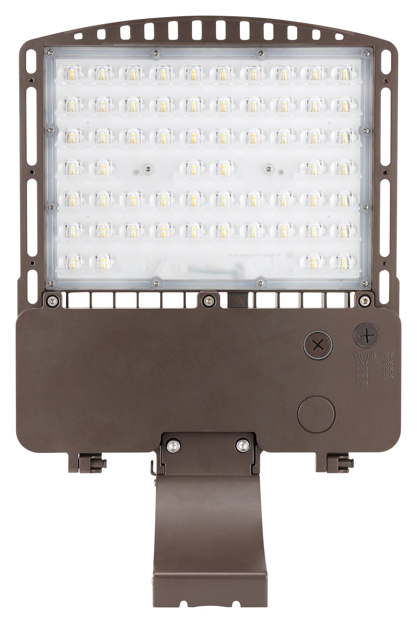 LED Area/Parking Lot Light, 23000 Lumen Max, Wattage and CCT Selectable, Type III Distribution, 120-277V, Dark Bronze Finish