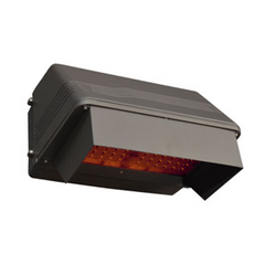 Amber LED Full CutOff Wall Pack, 50W, 120-277V