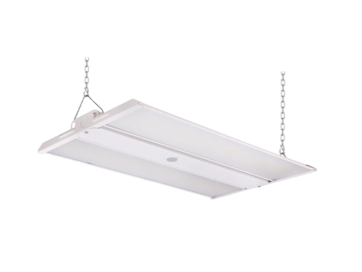 2FT LED Compact Linear High Bay Fixture, 42,000 Lumen Max, Wattage and CCT Selectable, 120-277V, TAA Compliant