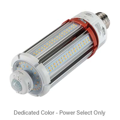 LED HID Replacement lamp feat. Power Select & Color Select. 18/12/9W, 3K,4K,5K, E26 Base, Direct Drive