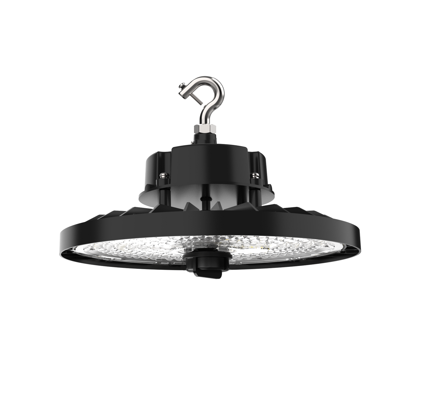 Saturn LED UFO High Bay, 100 watt, 120-277V, 18,500 Lumens, 5000K CCT, Black Finish