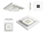 LED Canopy Light, 7700 Lumens, CCT and Wattage Selectable, 120-277V
