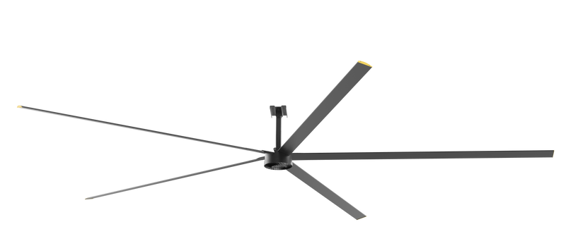 16 Foot 5-Blade Industrial Fan, 10,100 Lumens, 6000K, 200-240V