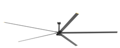 14 Foot 5-Blade Industrial Fan, 10,100 Lumens, 6000K, 200-240V